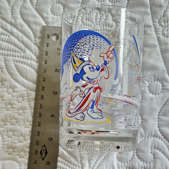 Disney Sorcerer Glass, Vintage McDonald's Walt Disney World 25th Anniversary - Picture 10 of 10
